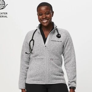 Figs On-Shift Sweater Knit Jacket Sz Large